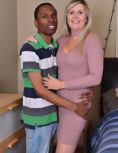 Fucking moms pics of blonde female and black-skinned lover