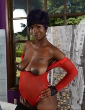 Sexy mature black pics of pregnant female with naked body