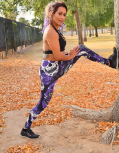 Fitness in the fresh air makes Latina mom eager to flash assets