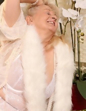 White lingerie granny porn pics with a teaser who CUMS
