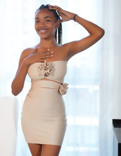 Ebony hottie with juicy breasts in a super sexy XXX album