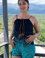Exotic girl gets naked after she visits the countryside