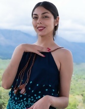 Exotic girl gets naked after she visits the countryside