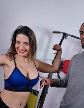 Working out and fucking with a zealous black athlete