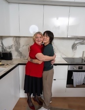 Interracial album with one Asian lad and a fat grandmother