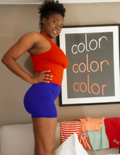 Busty Ebony Milf Pussy Flash