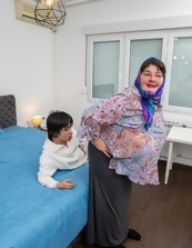 Mature BBW Teasing And Playing With Boy