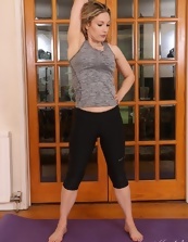 Milf Yoga Strip Workout Photos