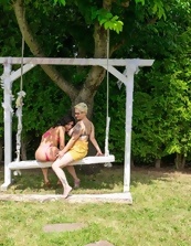 Granny Lesbian Outdoor Swing Set