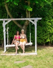Granny Lesbian Outdoor Swing Set