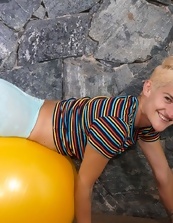 Hairy Blonde Babe Pussy Play Pics