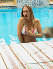 Mature Poolside Pussy Play Photos