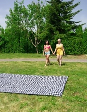 Milfs Licking Hairy Pussies Outdoors