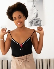 Ebony Beauty Hairy Pussy Spread Photos