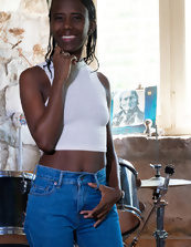 Ebony Hairy Pussy Nude Strip Photos Gallery