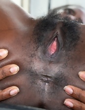 Outdoor Ebony Hairy Pussy Spreading Pics
