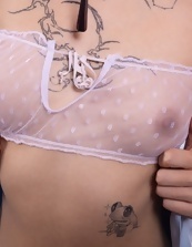 Tattooed Hairy Pussy Kitchen Nude Pics