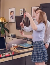 Teen Babe Plaid Skirt Riding Pics