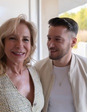 Blonde Gilf Red Lingerie Fuckfest Pics