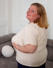 Plump Blonde Mature Stripping On Sofa Pics