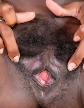 Ebony Hairy Pussy Spreading Gallery