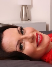 Mature Red Lingerie Striptease Gallery