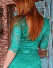 Redhead Lingerie Striptease Pics