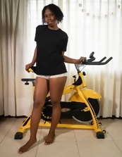 Naked Ebony Babe Hairy Pussy Bike Gallery