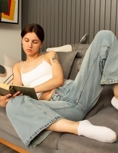 Natural Tits And Hairy Pussy Solo Pics