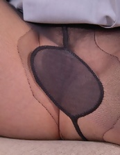 Solo Tease Pics With Bushy Pussy And Tights