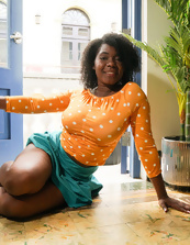 Curvy Ebony Beauty Naked Spread Pose Pics