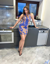 Kitchen Solo Tease Naked Babe Gallery