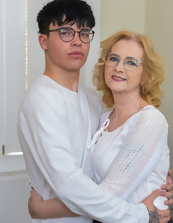 Mature Cougar Pics with Young Man Embrace