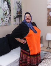 Mature Granny Apron Tease Photos