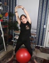 Mature Milf Naked Solo Tease Photos On Red Ball