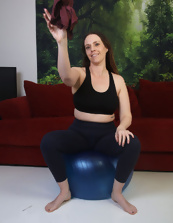 Mature Nude Ball Tease Pics With Spread Pussy