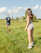 Brunette Outdoor Cowgirl And Blowjob Pics