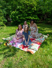 Busty Milfs Outdoor Picnic Pictures