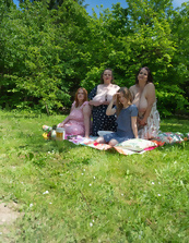 Busty Milfs Outdoor Picnic Pictures
