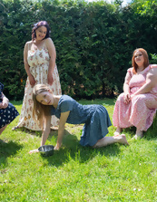 Busty Milfs Outdoor Picnic Pictures
