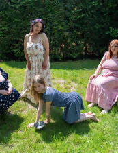 Busty Milfs Outdoor Picnic Pictures