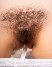 Bushy Pussy Solo Tease Pics With Hairy Armpits