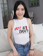 Mature Asian Gallery: Spread Shaved Pussy Tease