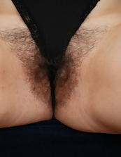 Mature Nude Gallery: Hairy Pussy Spread Pose