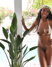 Ebony Babe Dildo Solo Tease