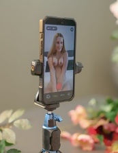 Blonde Babe Solo Nude and Blowjob