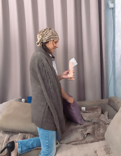 Nude Mature Woman Spreads On Couch