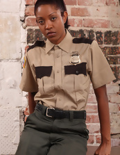 Nude Black Babe Uniform Strip Ass