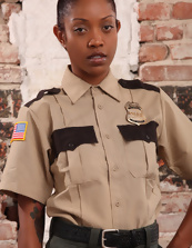 Nude Black Babe Uniform Strip Ass