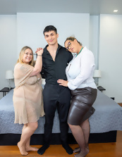 Mature Milf Duo Tits Out Kneeling